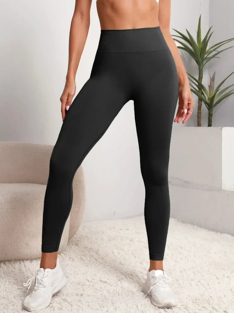 Yoga Leggings Push Up Damen Sport Hose Fitness Gym Stretch Leggins Jogginghose
