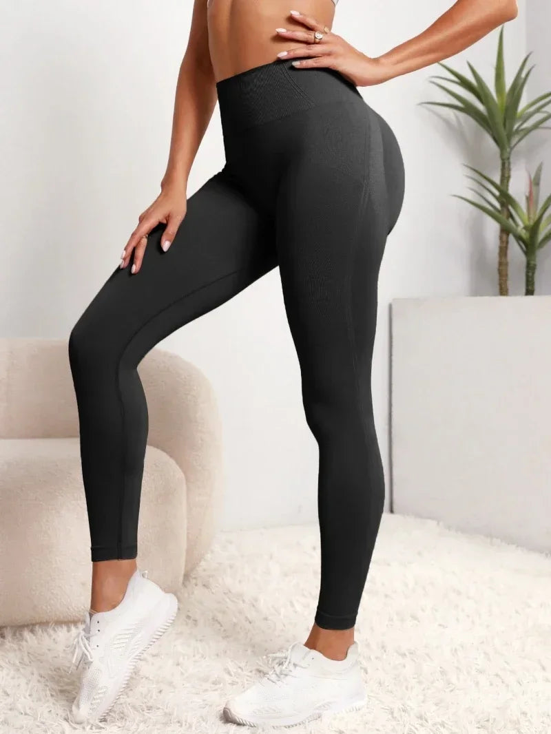 Yoga Leggings Push Up Damen Sport Hose Fitness Gym Stretch Leggins Jogginghose